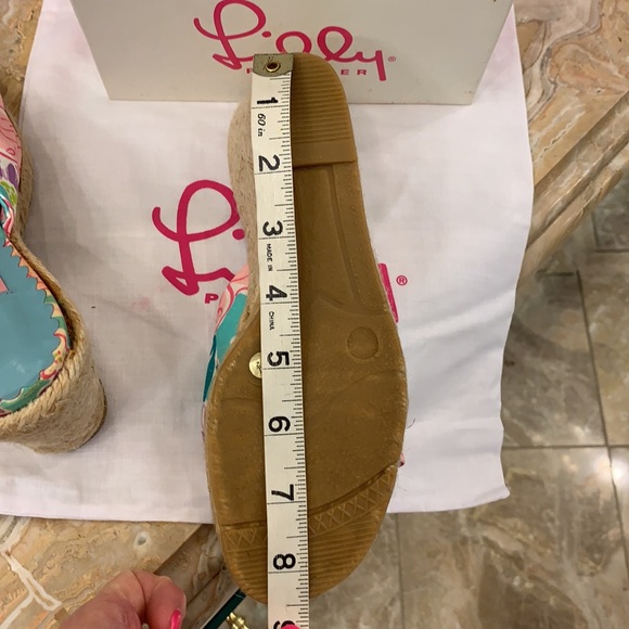 NWT Beautiful Lilly Pulitzer wedge shoes - Picture 10 of 11